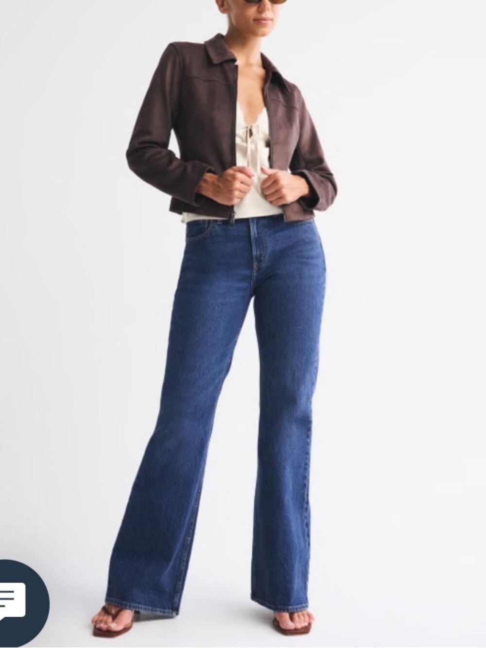 Abercrombie Fitch Women's High Rise Curve Love Vintage Flare Jeans Size 2 - Picture 1 of 10